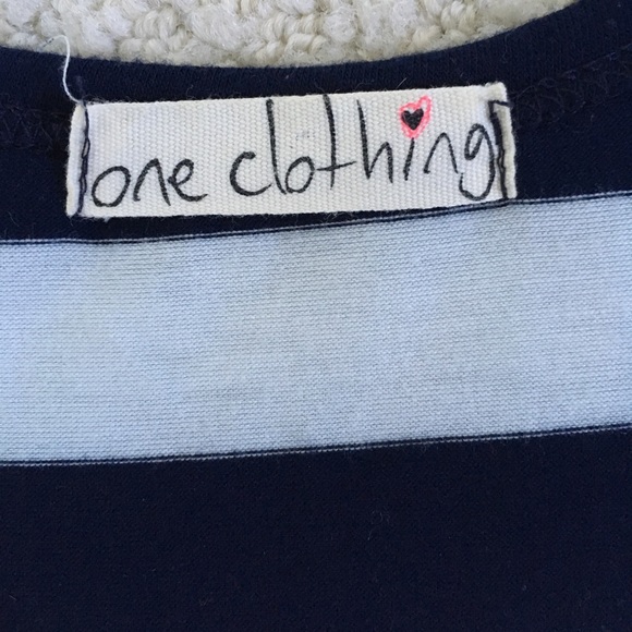 Racerback navy striped mini dress - Picture 3 of 5